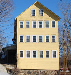 Old Hatfield Mill Building, the first business in the town of Hatfield